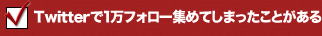 Twitterで1万フォロー集めてしまったことがある